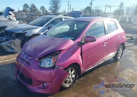 2015 Mitsubishi Mirage Es/Rf from USA, damaged, VIN ML32A4HJ4FH008576